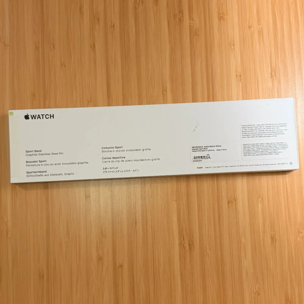 Apple Watch Sports Band Unisex | Midnight | 45mm | NIB